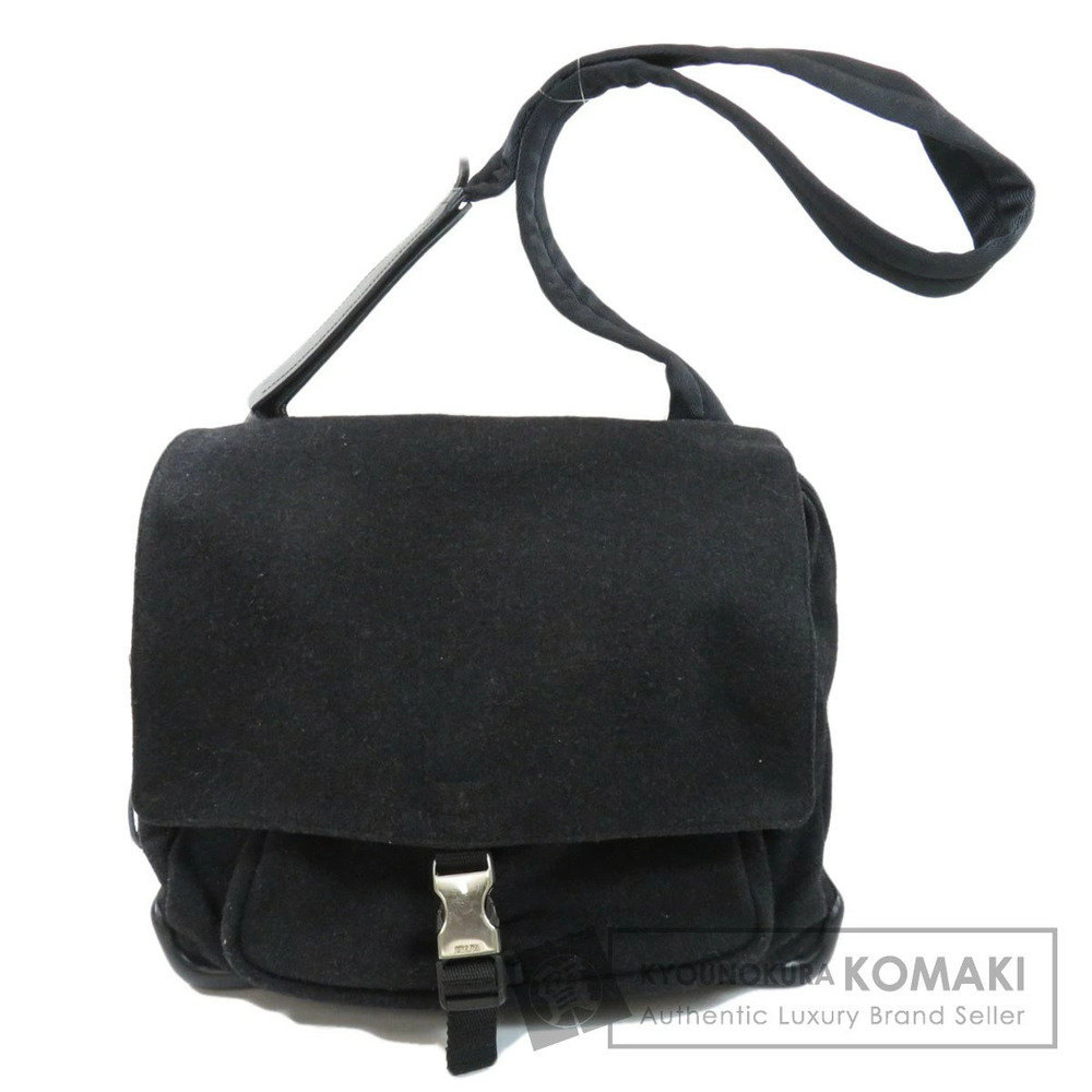 Prada Sport Shoulder Bag Wool Suede